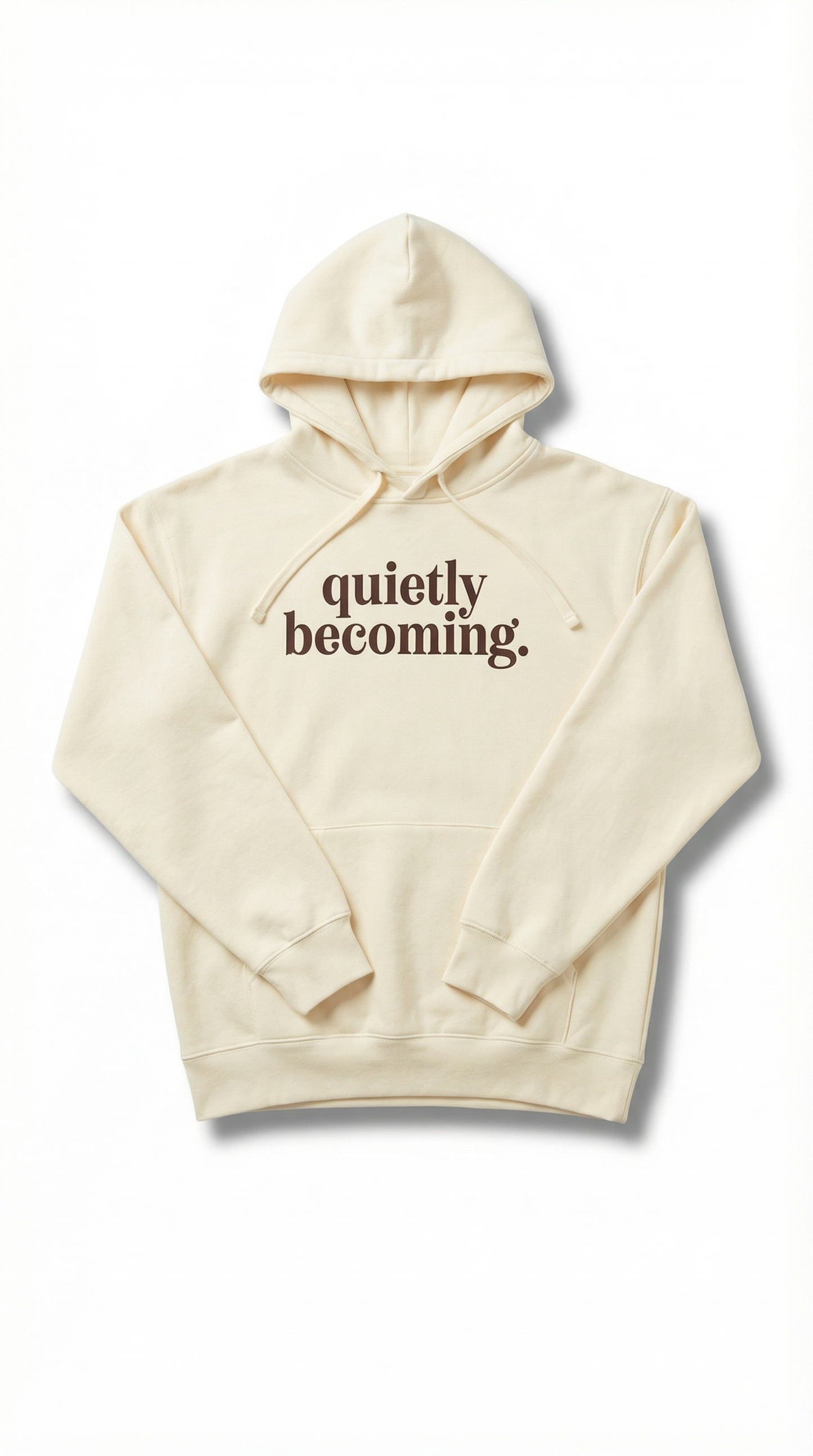 Quietly Becoming Hoodie — Sand